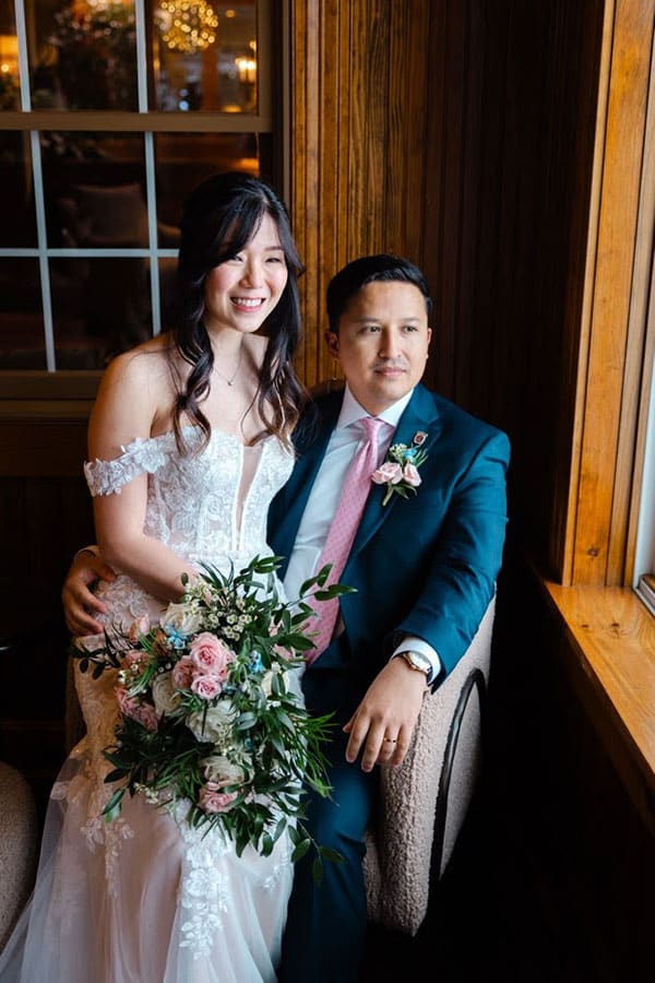 Bridal Bouquet Groom Boutonniere Winter Wedding