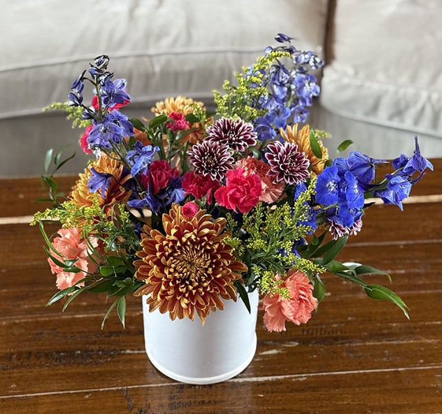 Summer Flower Hotel Lobby Vase Bright Colors
